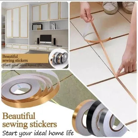 Self-Adhesive Sealing Tile Golden Decoration Tape