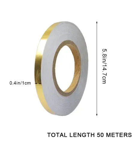 Self-Adhesive Sealing Tile Golden Decoration Tape